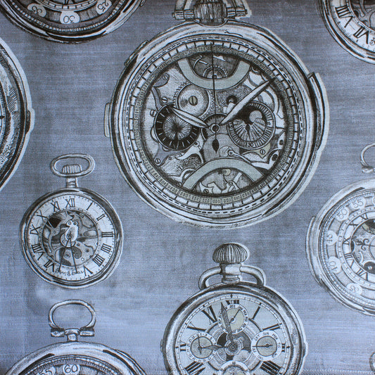 Pocket Watch 140Cm Velvet Fabric Metre - Charcoal