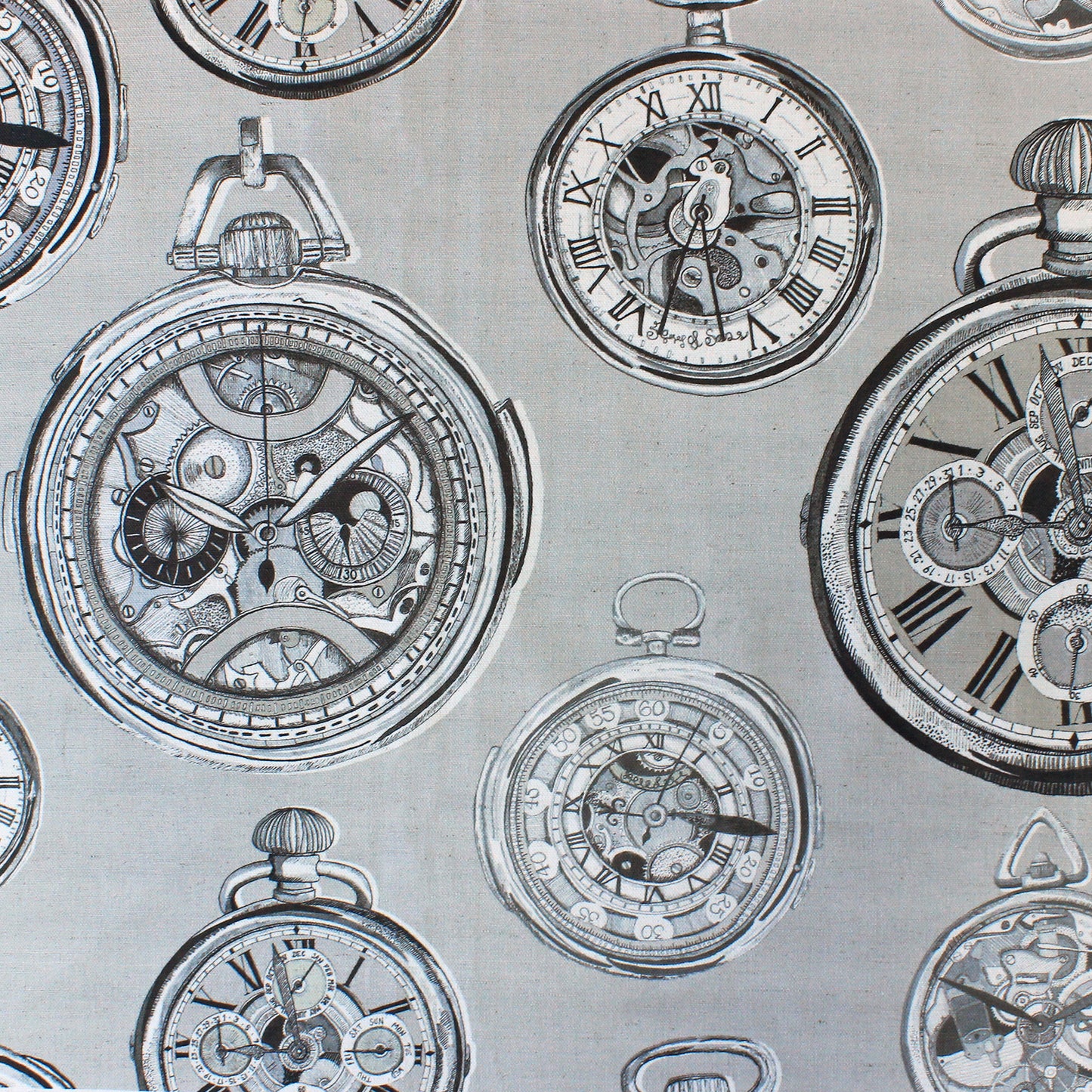 Pocket Watch 145Cm Fiona Fabric Metre - Sepia