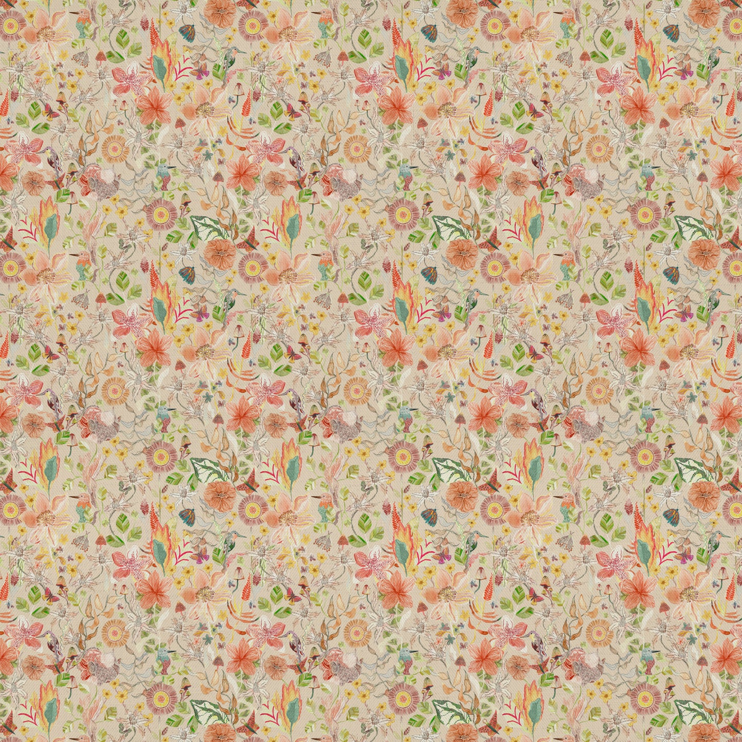 Primrose Fabric Sample - Apricot