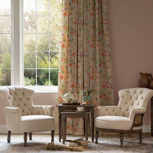 Primrose Fabric Sample - Apricot