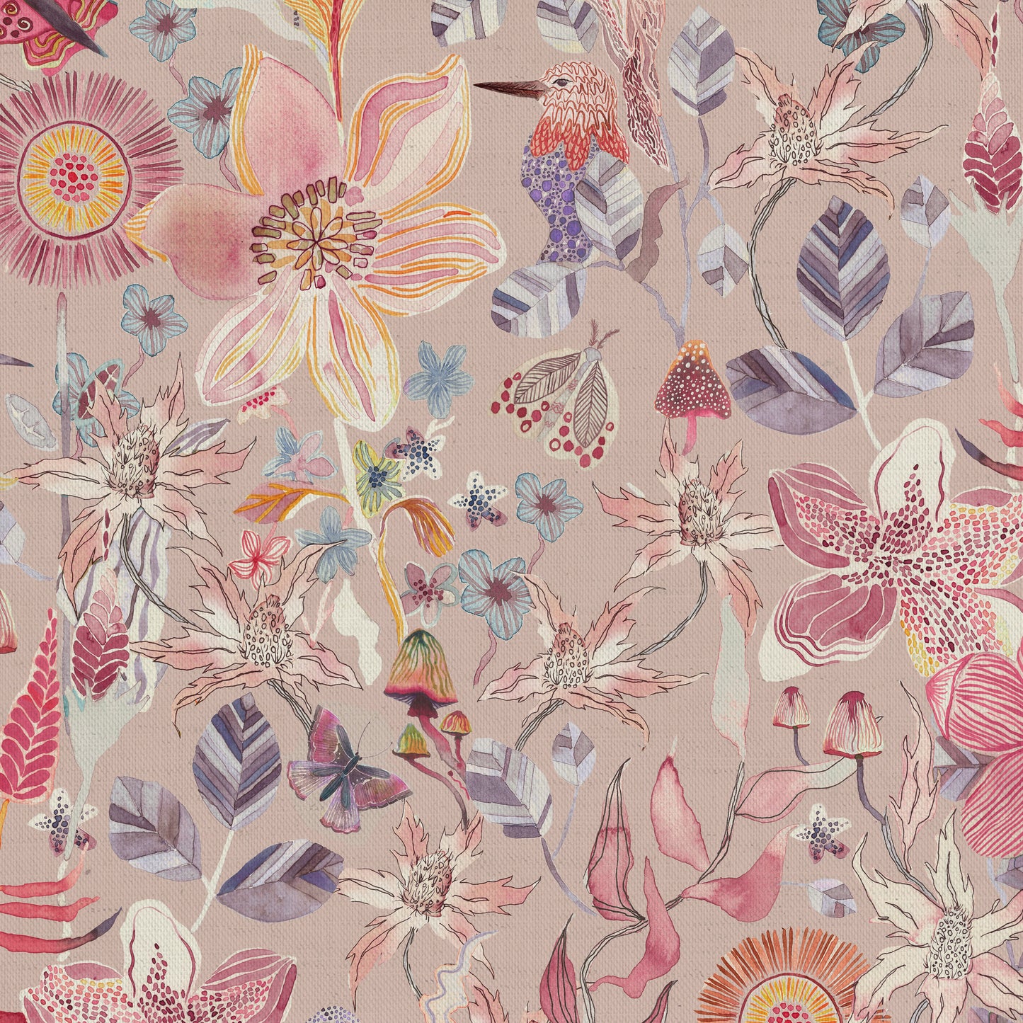 Primrose Fabric Sample - Blush