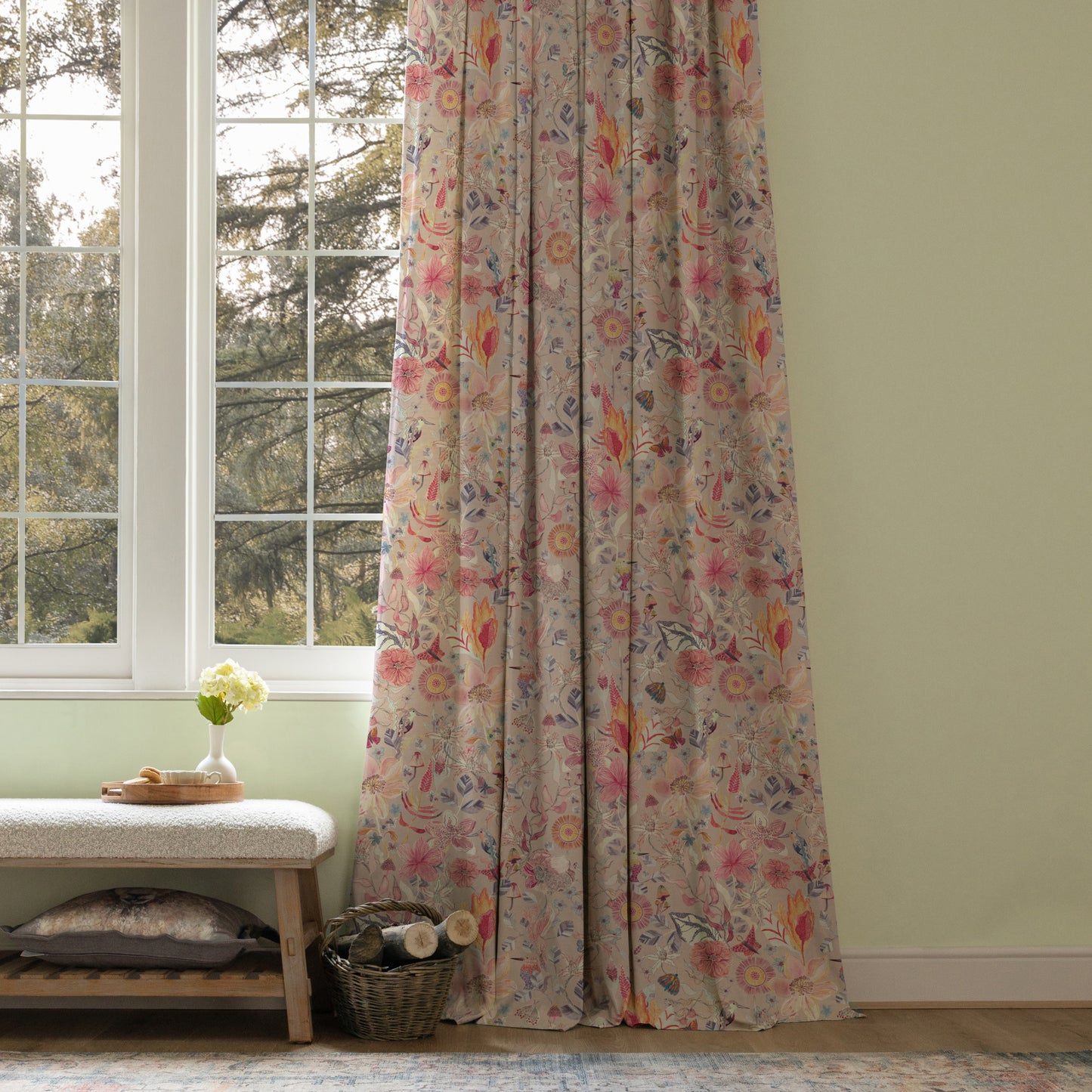 Primrose 140Cm Fabric Metre Blush