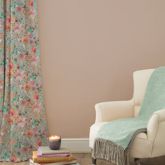 Primrose 140Cm Fabric Metre Duck Egg Blue