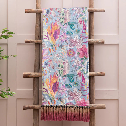 Primrose Printed Throw Wisteria