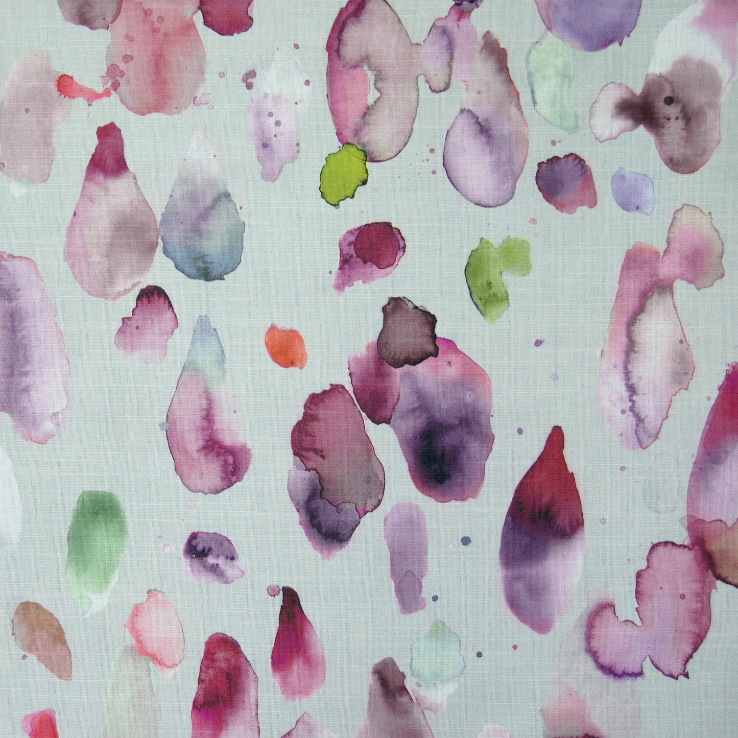 Raindrops 145Cm Ann Fabric Metre - Raspberry