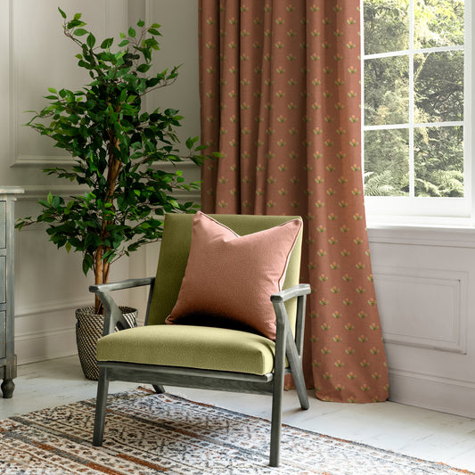 Raja 140Cm Fabric Metre Terracotta