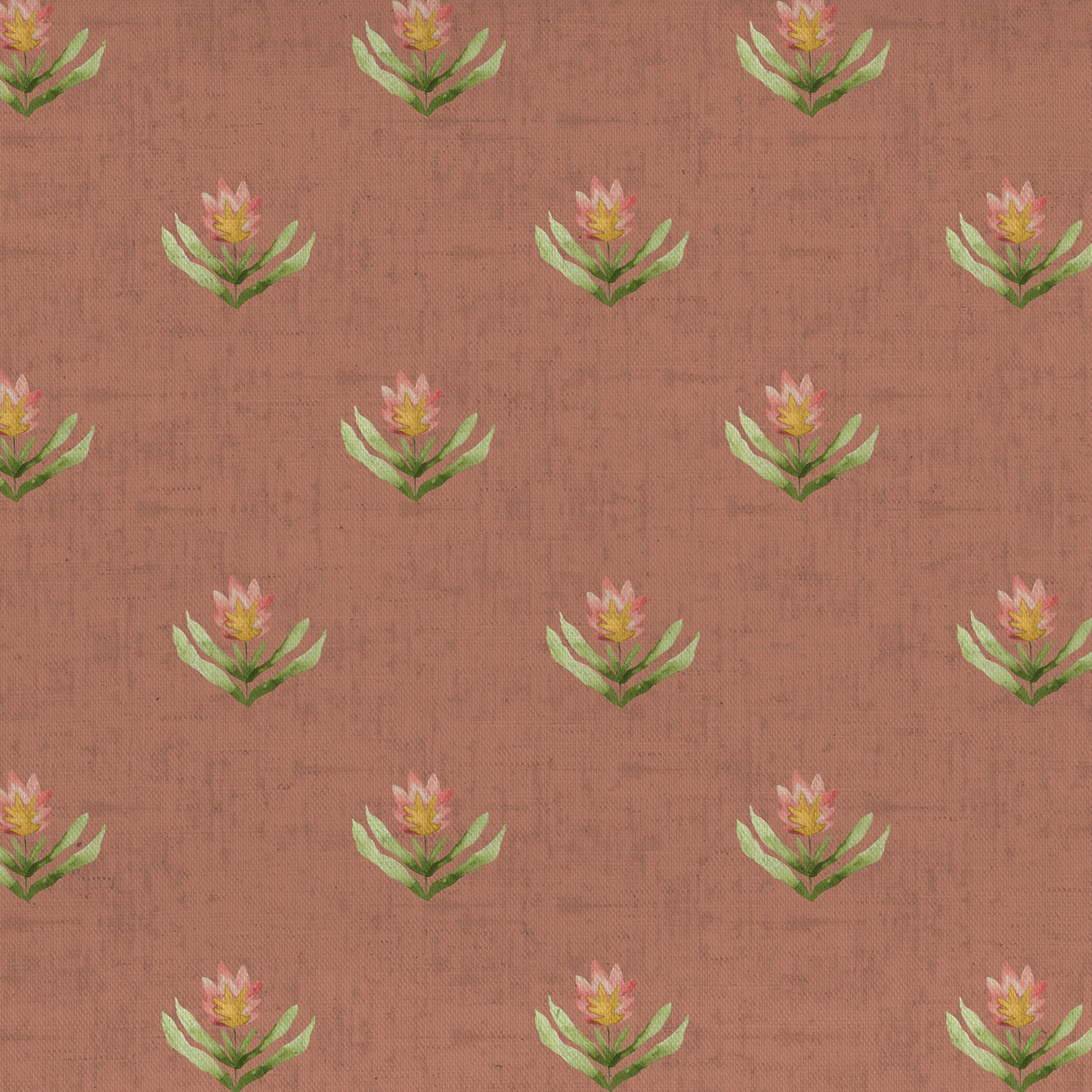 Raja 140Cm Fabric Metre Terracotta