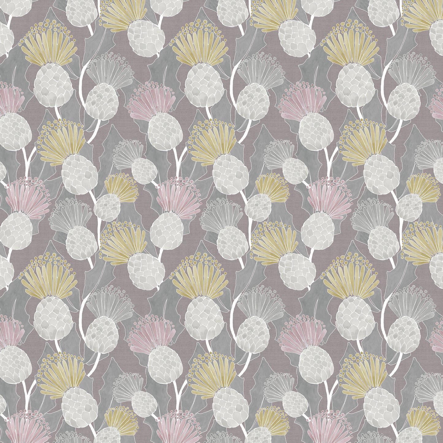 Reyne 147Cm Helena Fabric Metre - Granite
