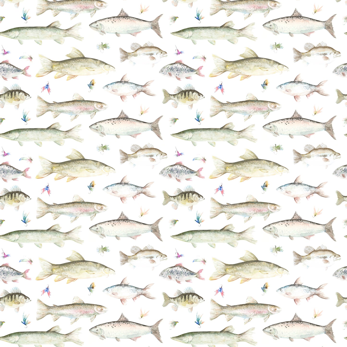 River Fish Large 140Cm Sasha White Fabric - Cream Sample