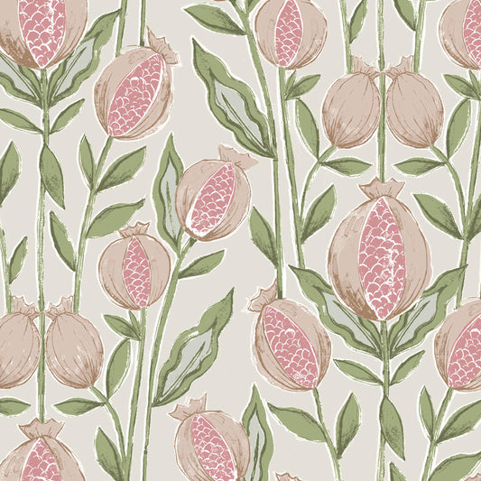 Rithani 147Cm Helena Fabric Metre - Blush Cream
