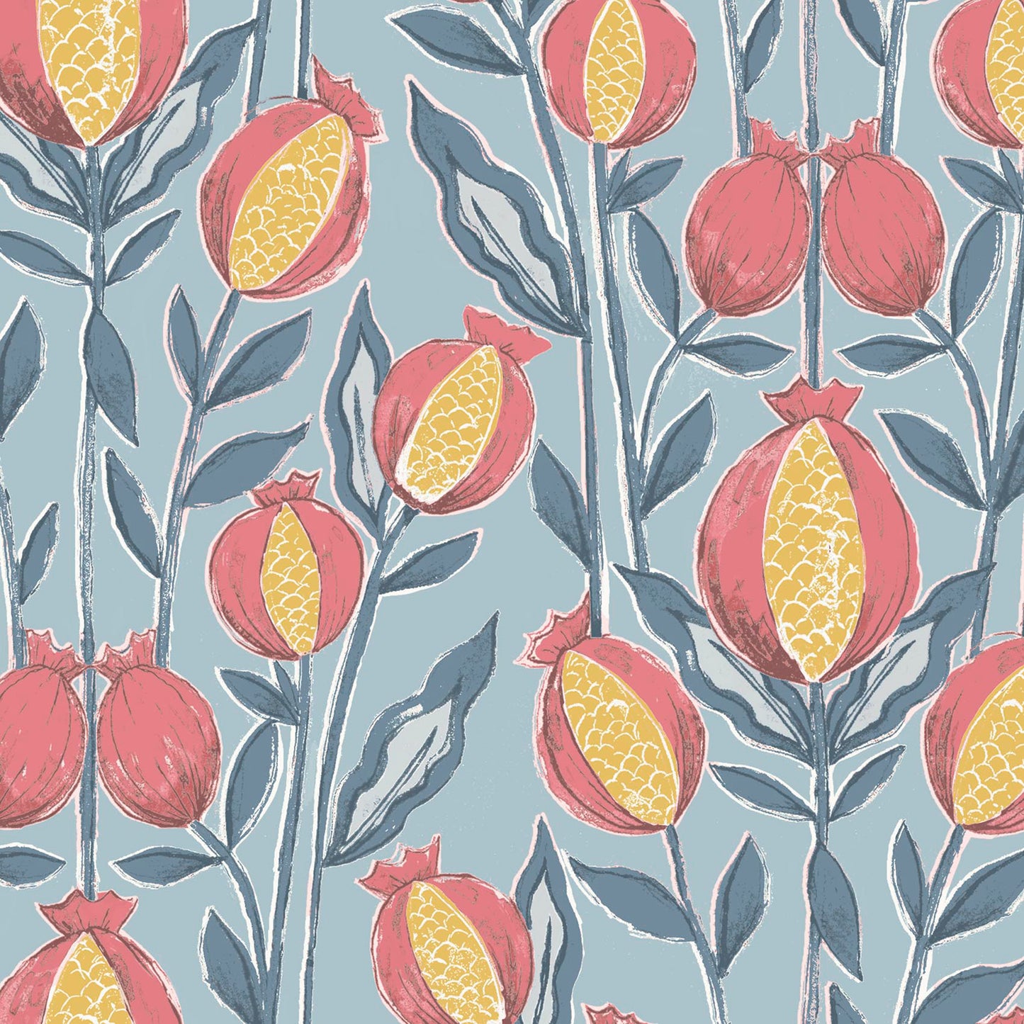 Rithani 147Cm Helena Fabric Metre - Cornflower