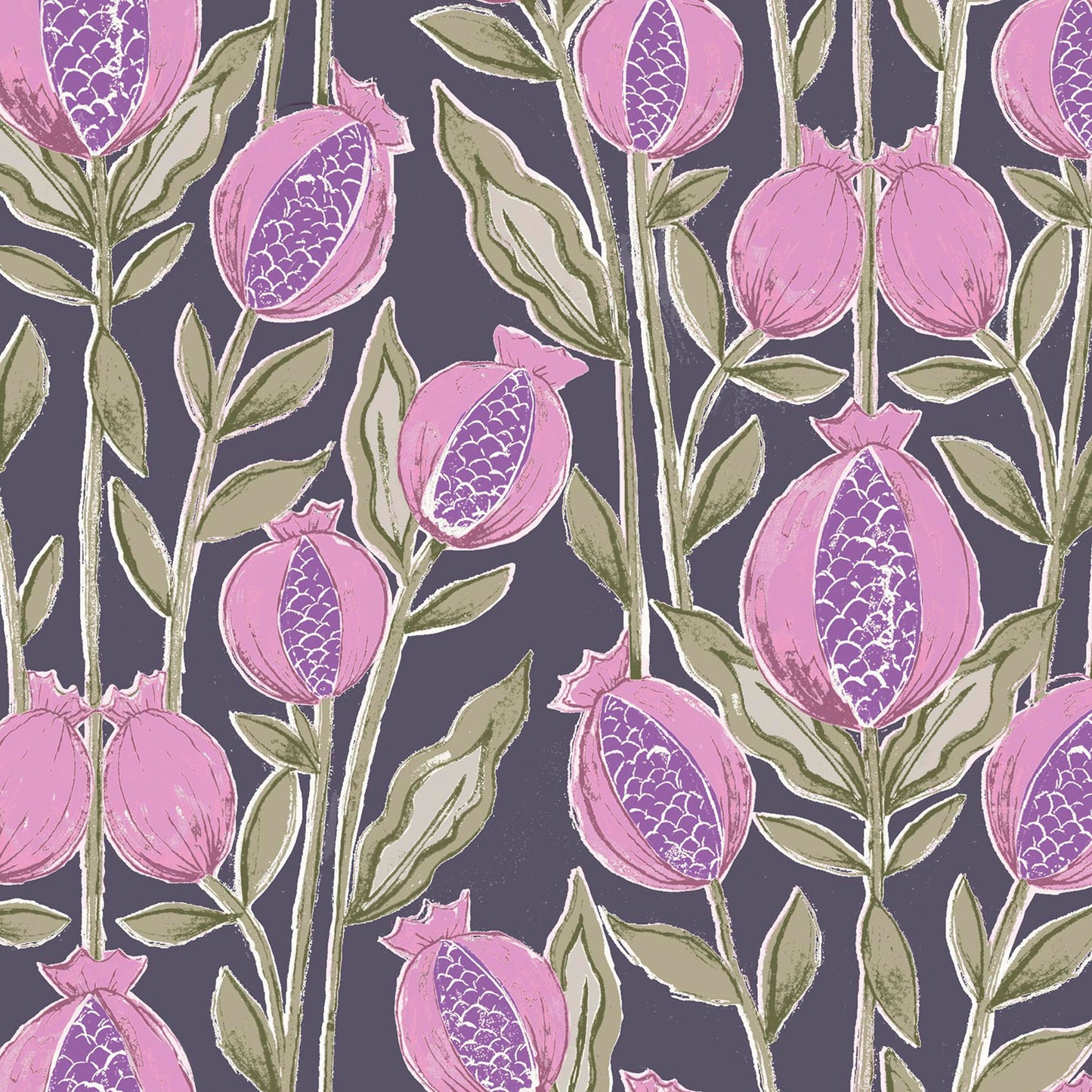 Rithani 147Cm Helena Fabric Metre - Midnight