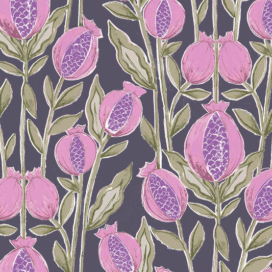 Rithani 147Cm Helena Fabric Metre - Midnight