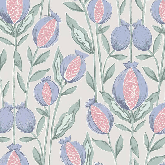 Rithani 147Cm Helena Fabric Metre - Mineral Cream