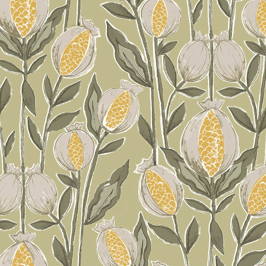 Rithani 147Cm Helena Fabric Metre - Pistachio