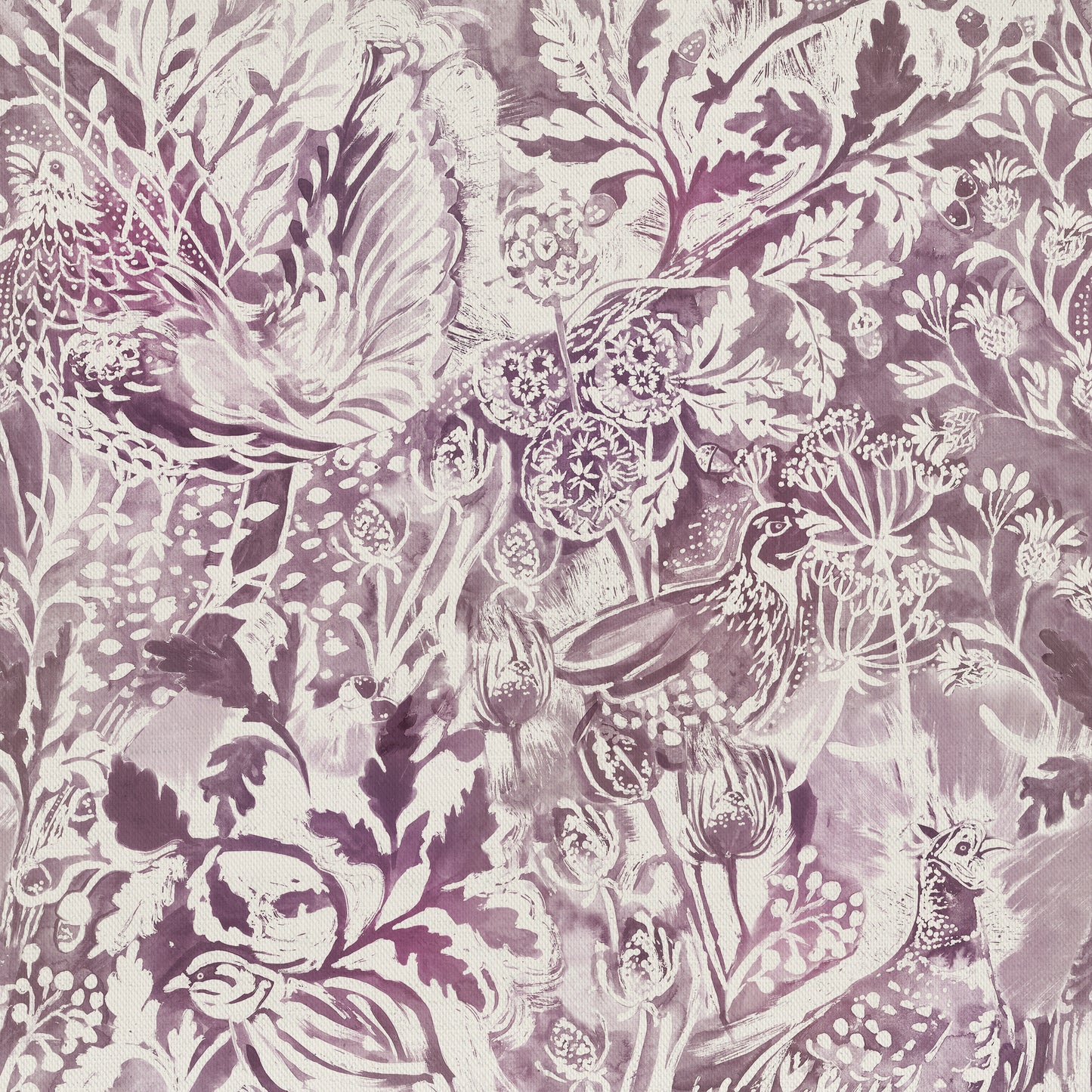 Rothesay 145Cm Fiona Fabric Metre - Damson