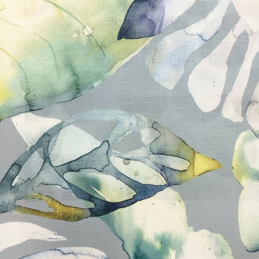 Salvador 145Cm Ann Fabric Metre - Grey