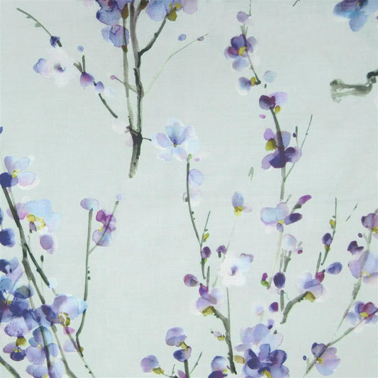 Saville 145Cm Ann Fabric - Violet/Duck Egg Sample