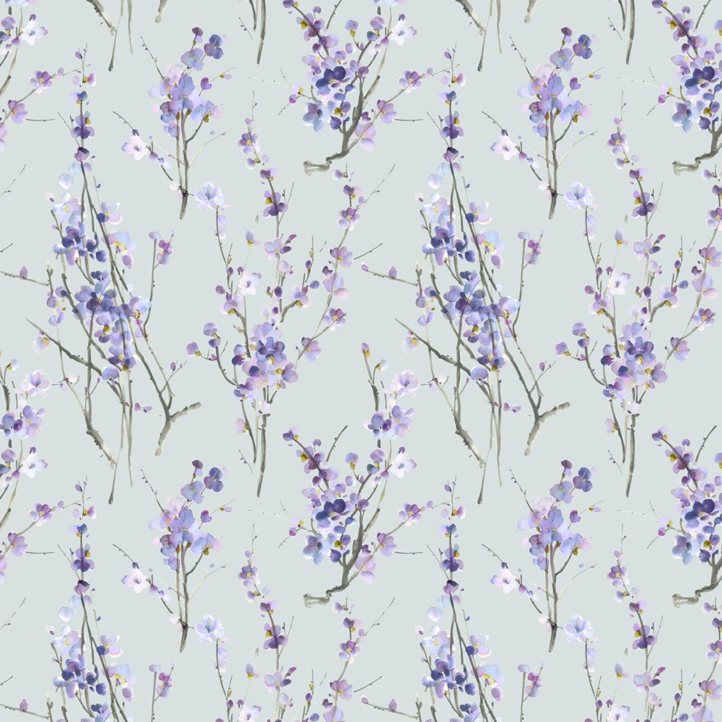 Saville 145Cm Ann Fabric - Violet/Duck Egg Sample