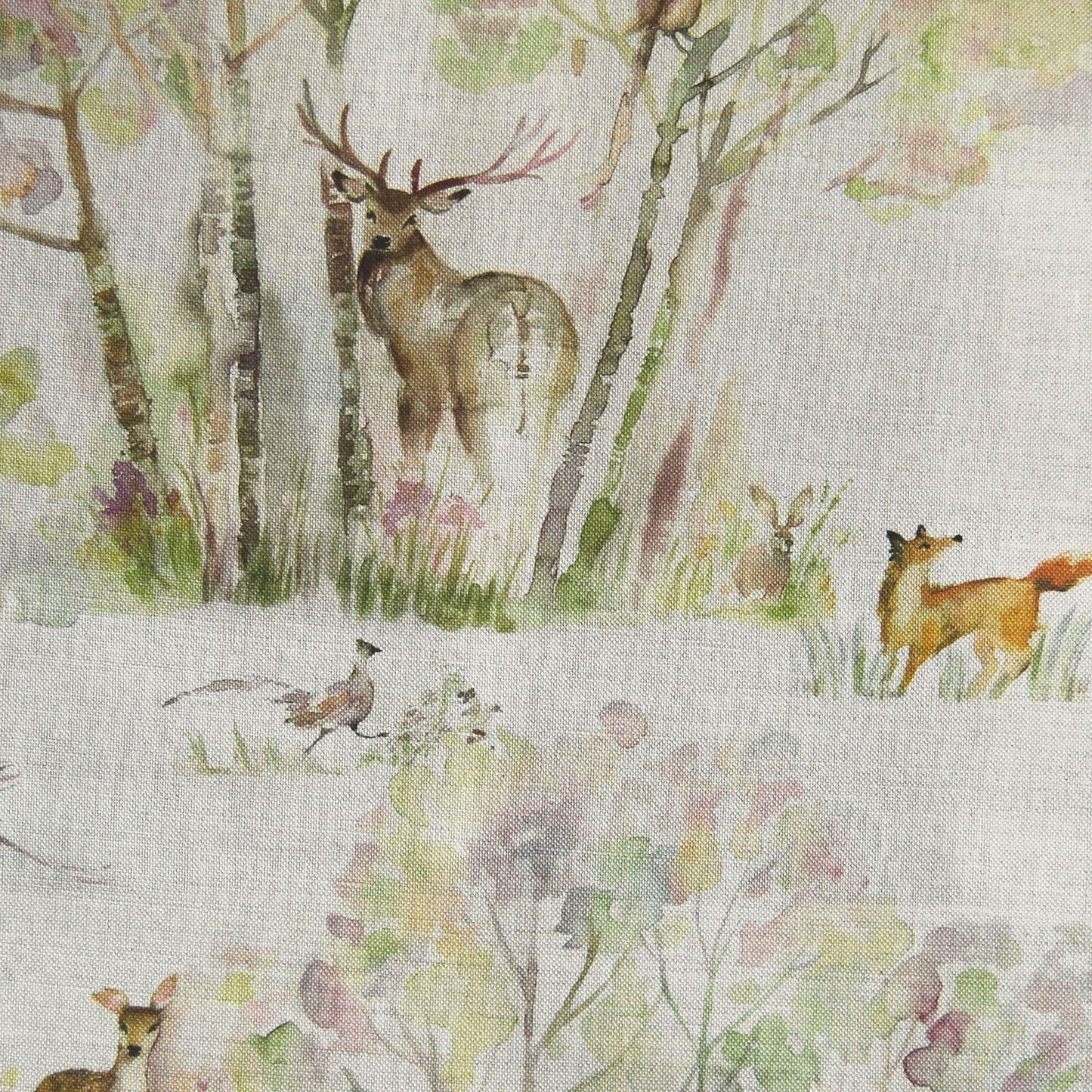Sherwood Forest 140Cm Sasha Linen Fabric Metre - Multi