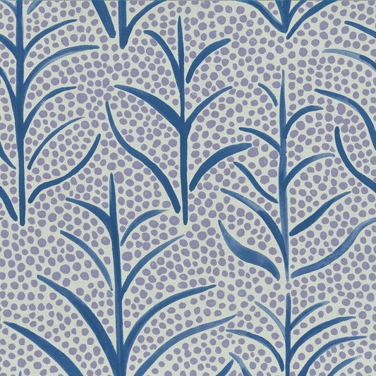 Simba Print 140Cm Sasha White Fabric - Grape Sample