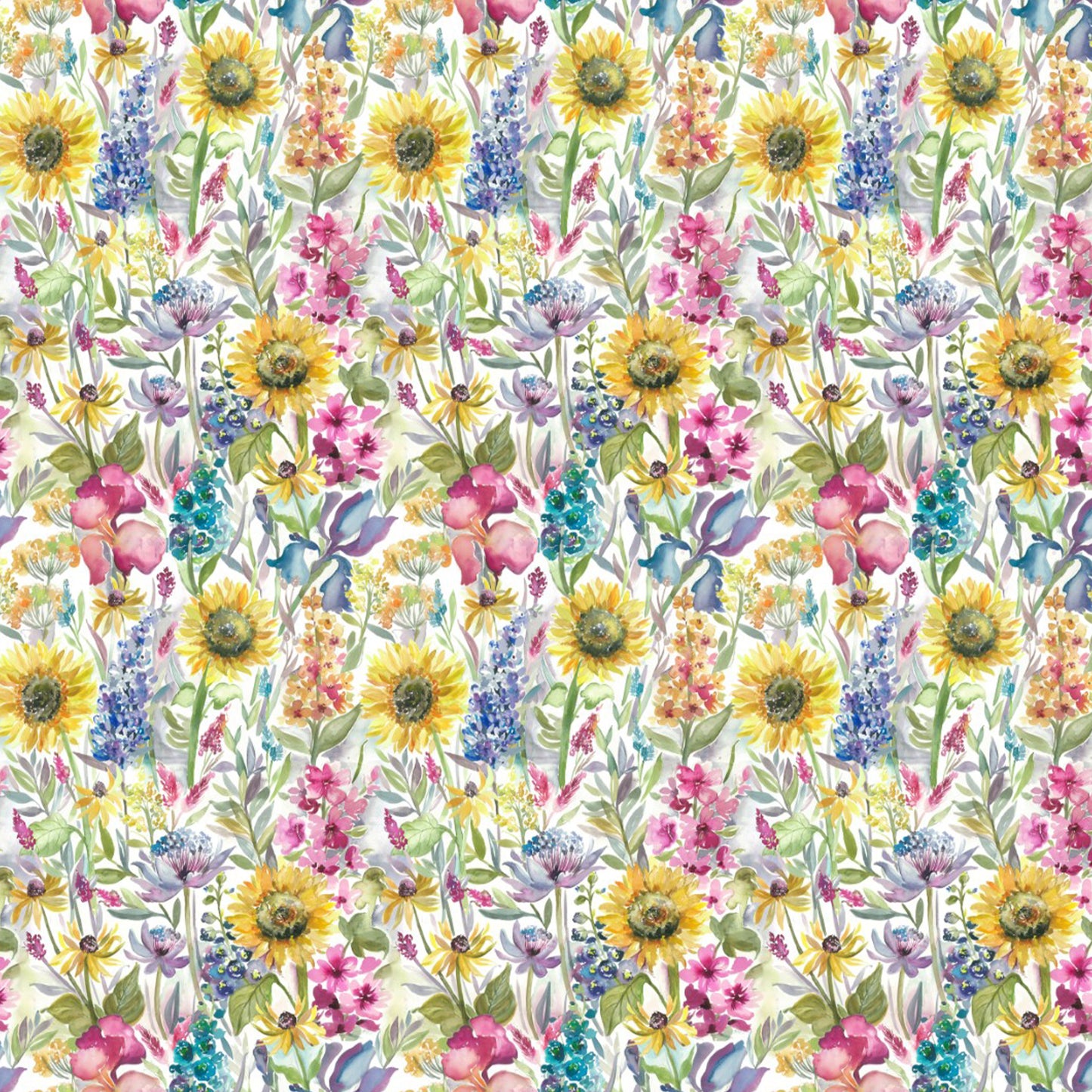 Sunflower Summer 140Cm Sasha White Fabric - Cream Sample
