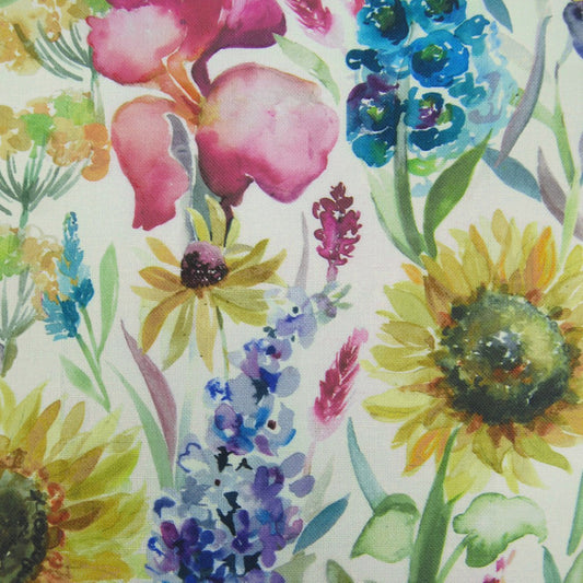 Sunflower Summer 140Cm Sasha White Fabric Metre - Cream