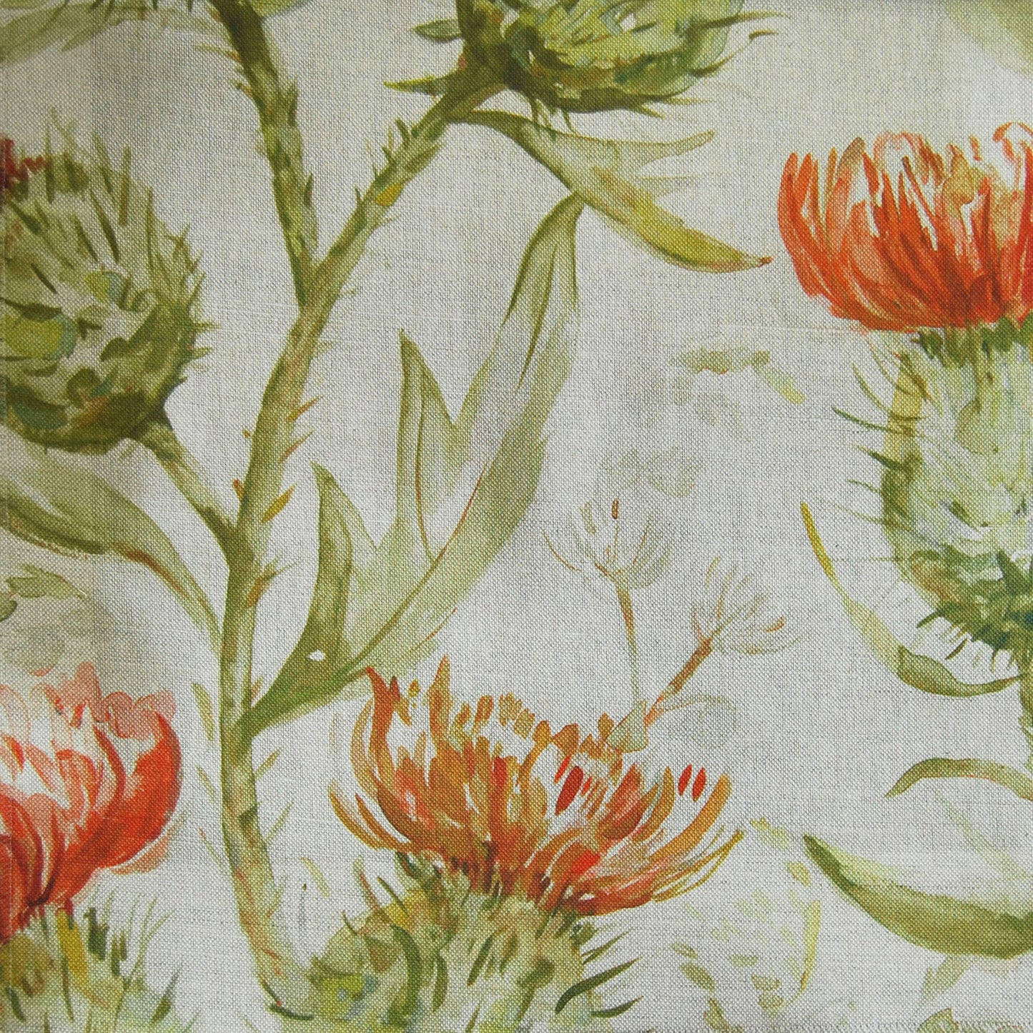 Thistle Glen 140Cm Sasha Linen Fabric - Autumn Sample