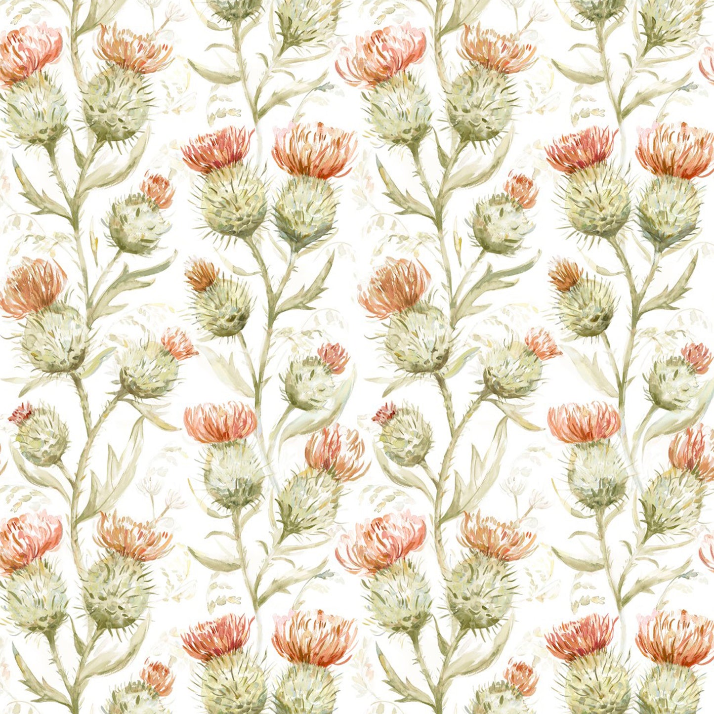 Thistle Glen 140Cm Sasha Linen Fabric - Autumn Sample
