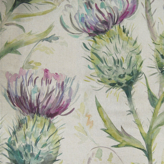Thistle Glen 140Cm Sasha Linen Fabric - Spring Sample