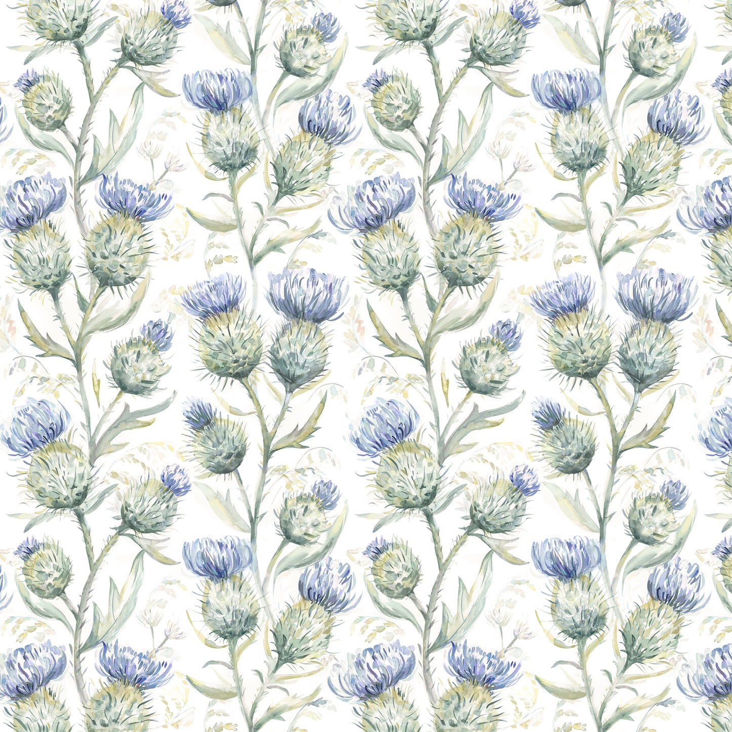 Thistle Glen 140Cm Sasha Linen Fabric Metre - Winter