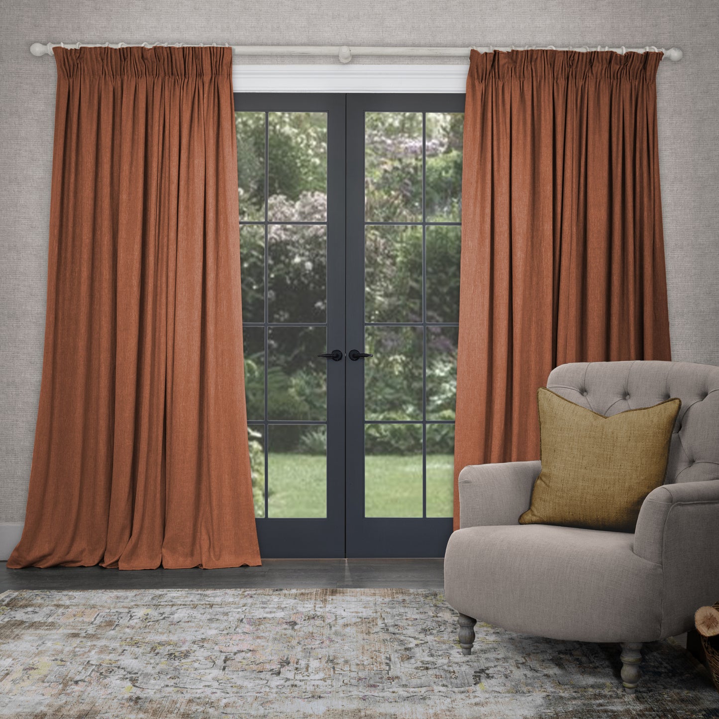 Tivoli 138Cm Fabric Metre Rust
