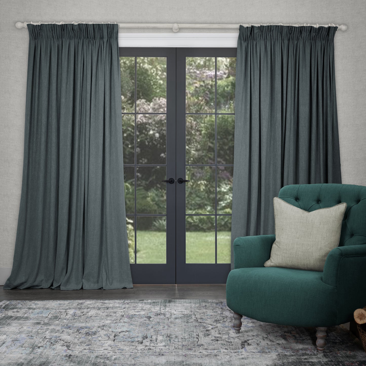 Tivoli 138Cm Fabric Slate Sample