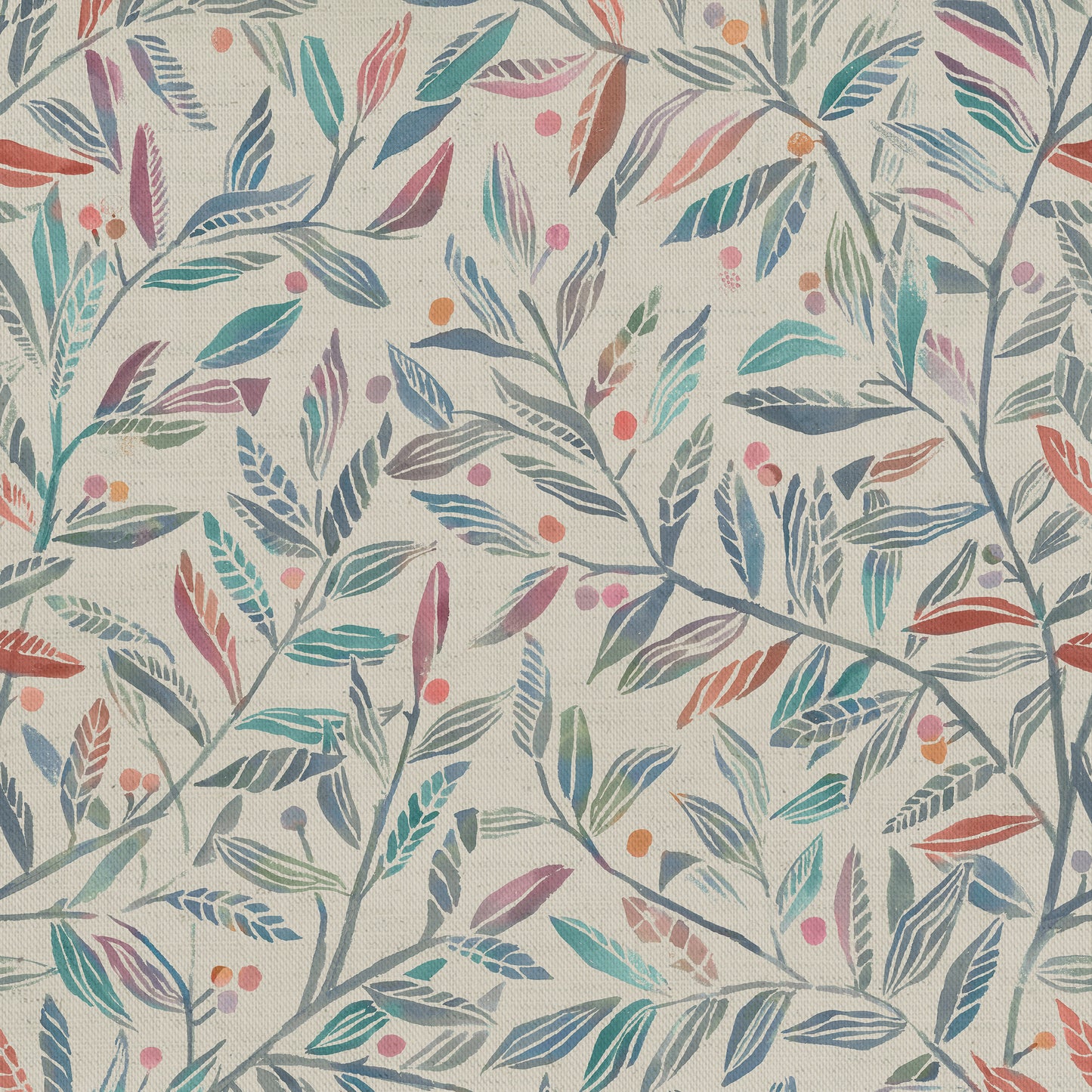 Torquay 145Cm Fiona Fabric Metre - Loganberry