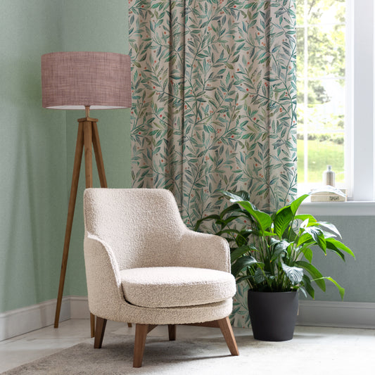 Torquay 145Cm Fiona Fabric Metre - Pomegranate
