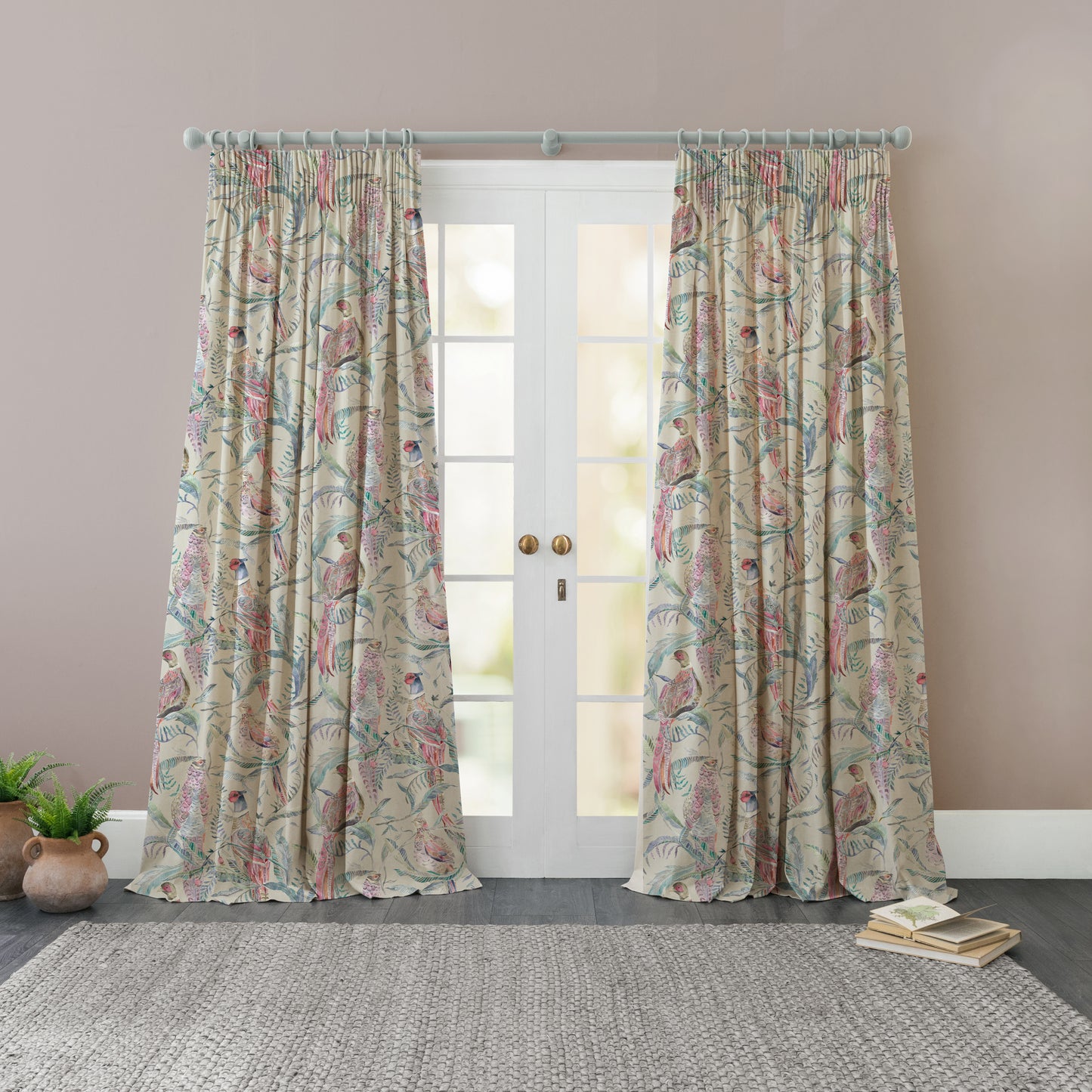 Torrington 145Cm Ann Fabric - Grape Linen Sample