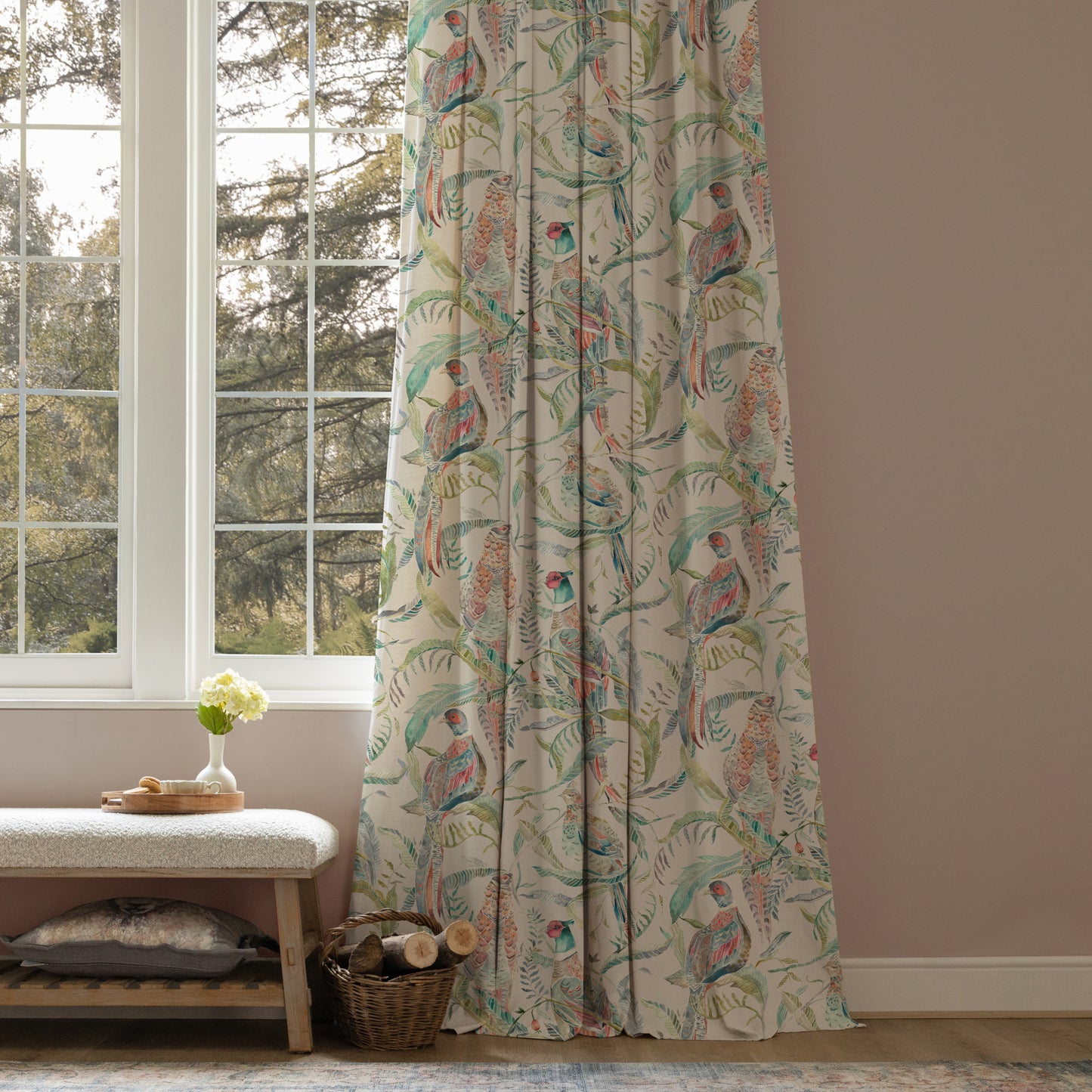 Torrington 145Cm Fiona Fabric Metre - Pomegranate