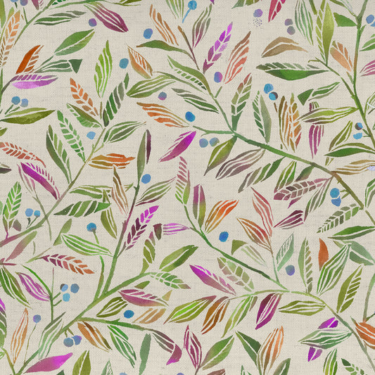 Torquay 160Cm Lomond Dress Fabric Metre - Grapefruit Ecru