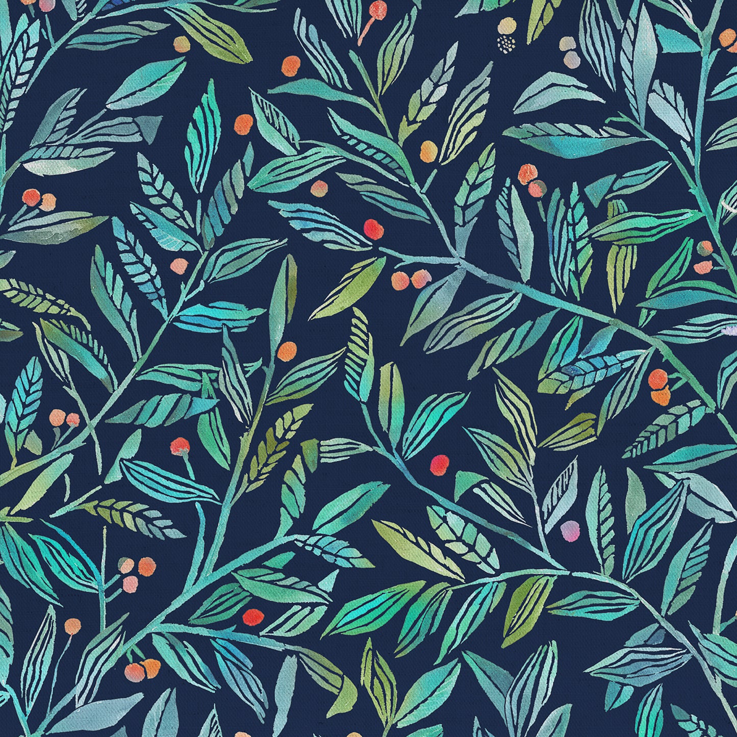 Torquay 152Cm Poplin Dress Fabric Metre - Pomegrante Navy
