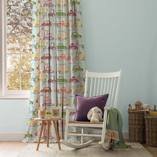 Traffic Jam 145Cm Ann Fabric - Dusk Sample