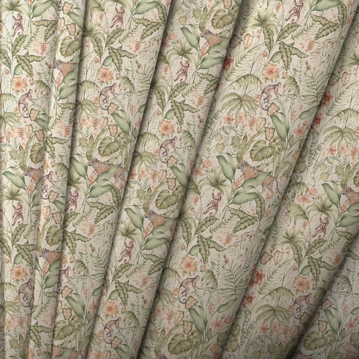 Tropical Utopia 140M Fabric Metre Green