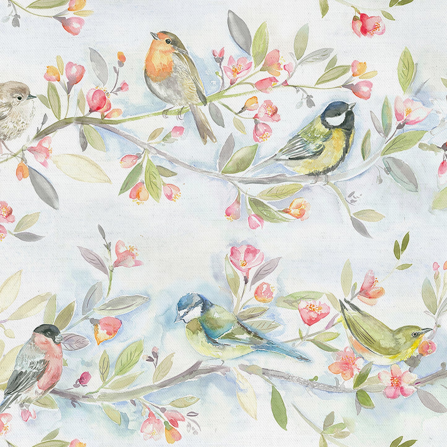 Tweet 140Cm Sasha White Fabric Metre - Cream