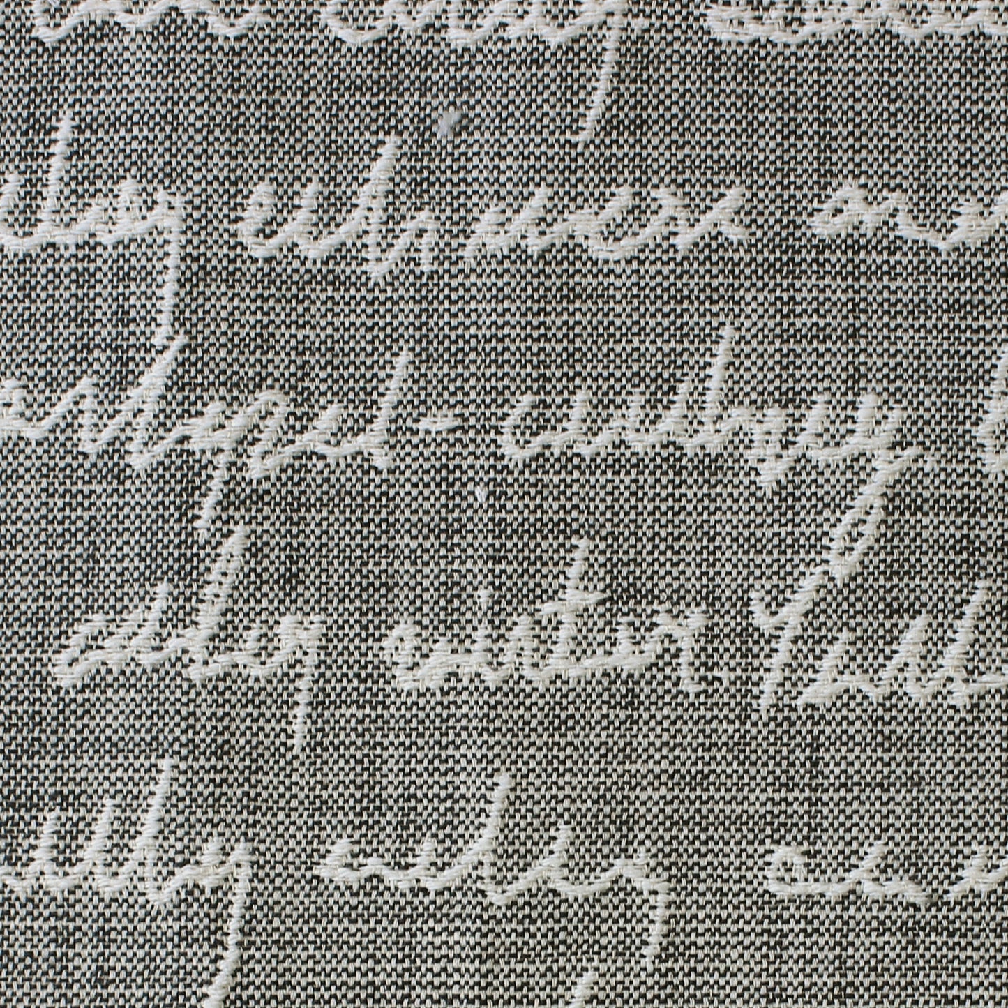 Typographera 142Cm Fabric Metre Charcoal
