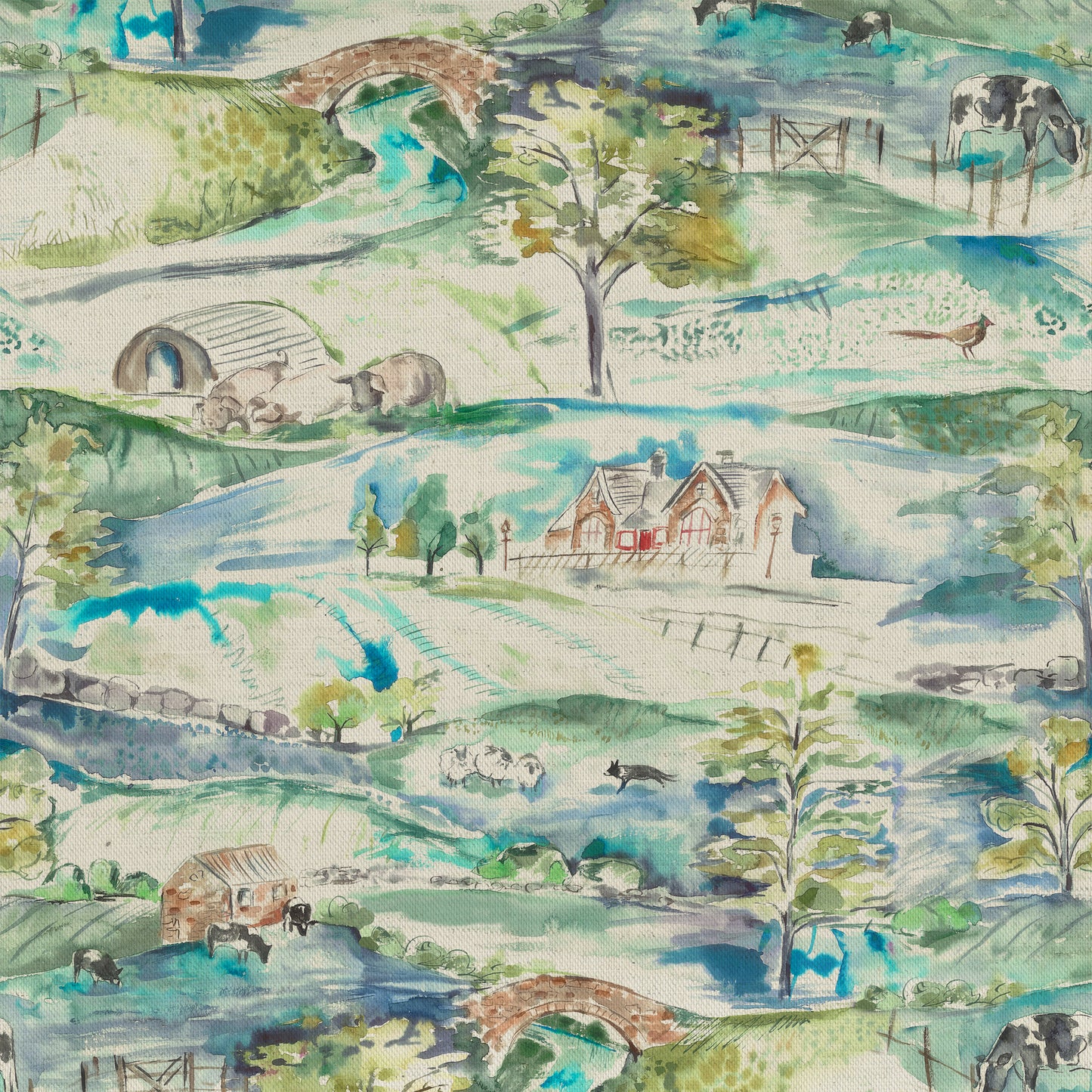 Ullswater 145Cm Fiona Fabric - Multi Sample