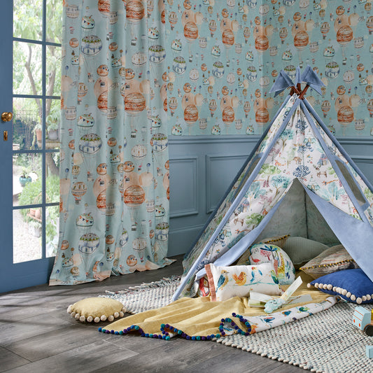 Up And Away 145Cm Ann Fabric - Cloud Sample