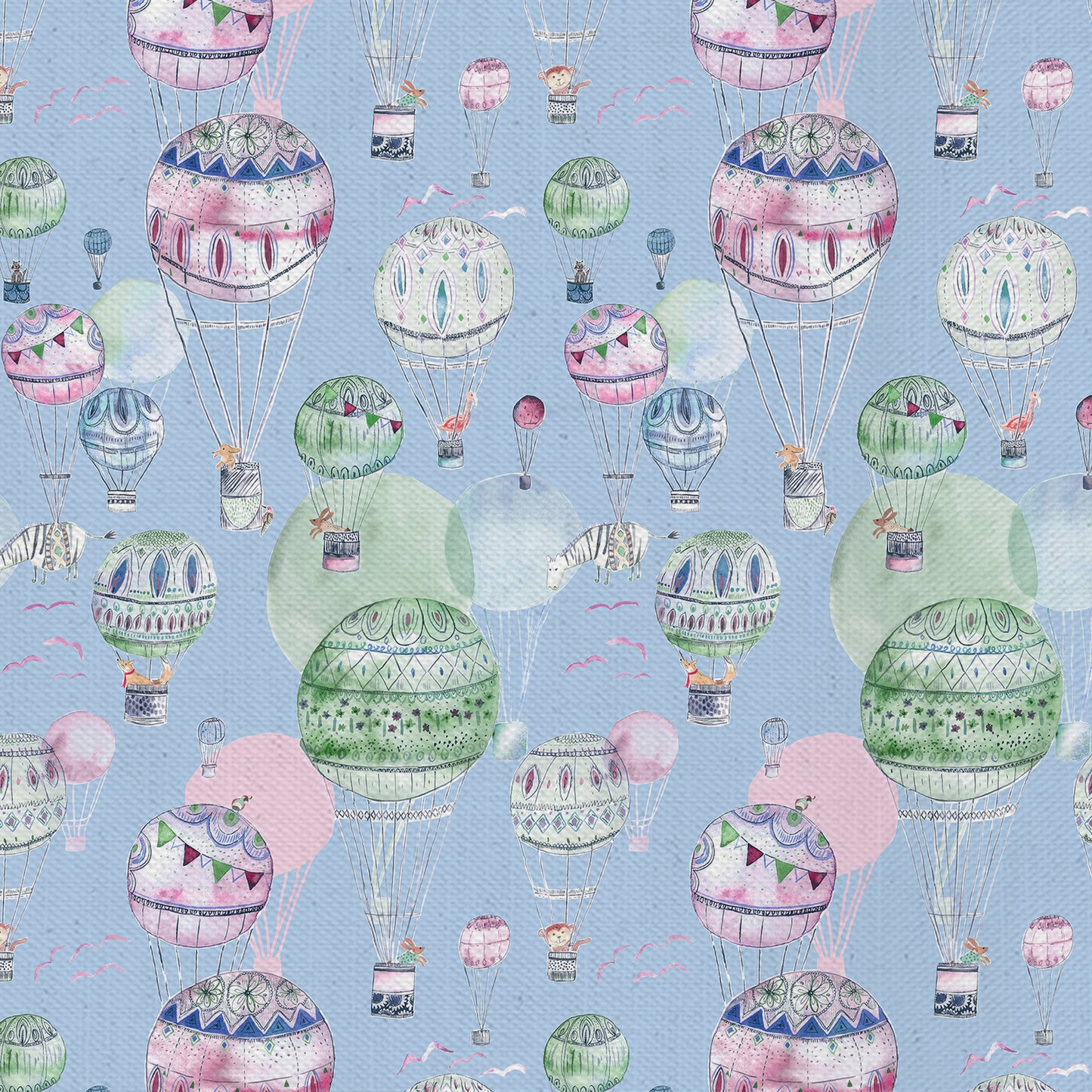 Up And Away 145Cm Ann Fabric - Sky Sample