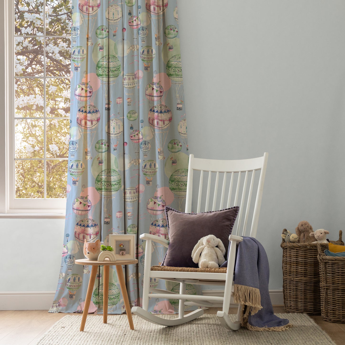Up And Away 145Cm Ann Fabric Metre - Sky