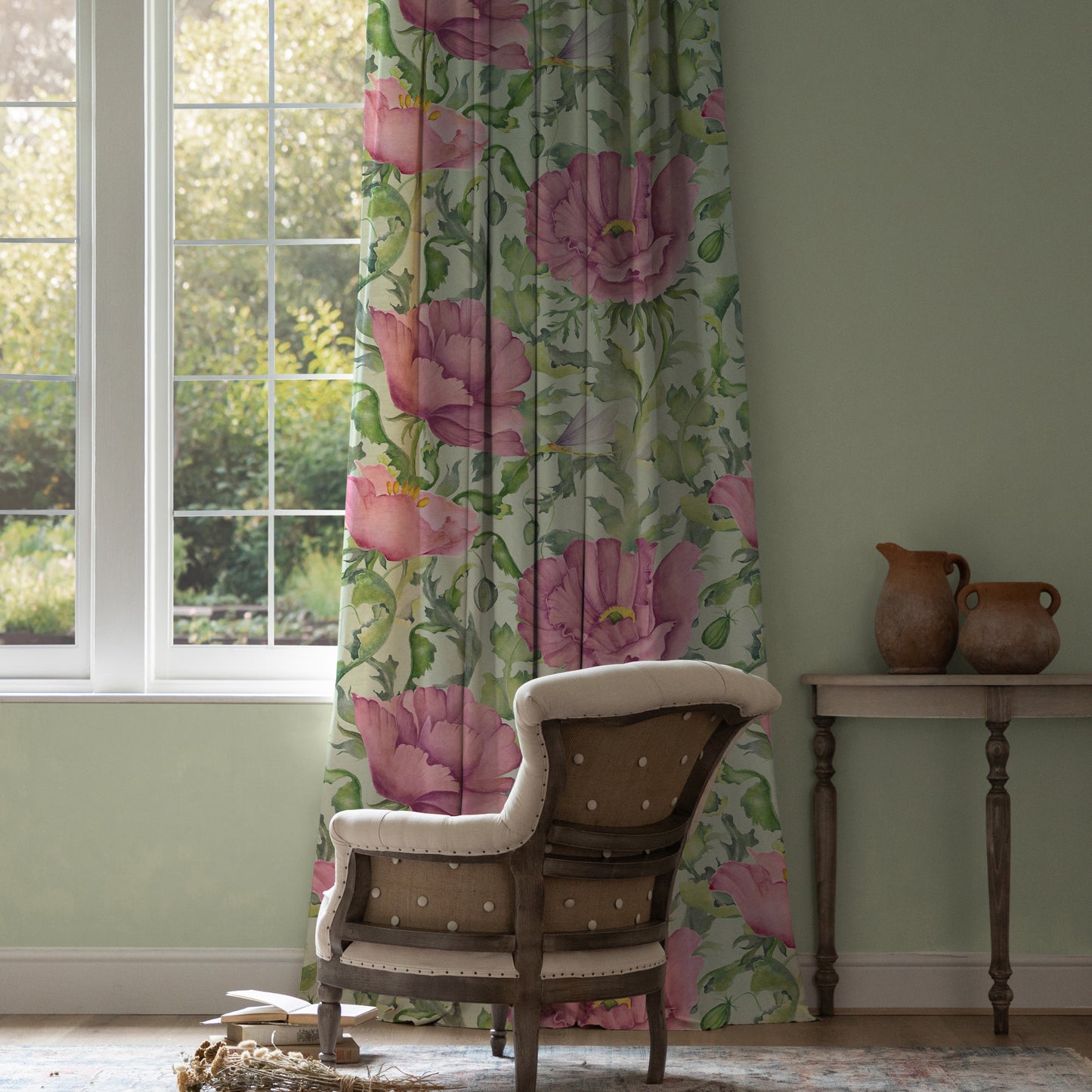 Valeria Fabric Sample - Sage
