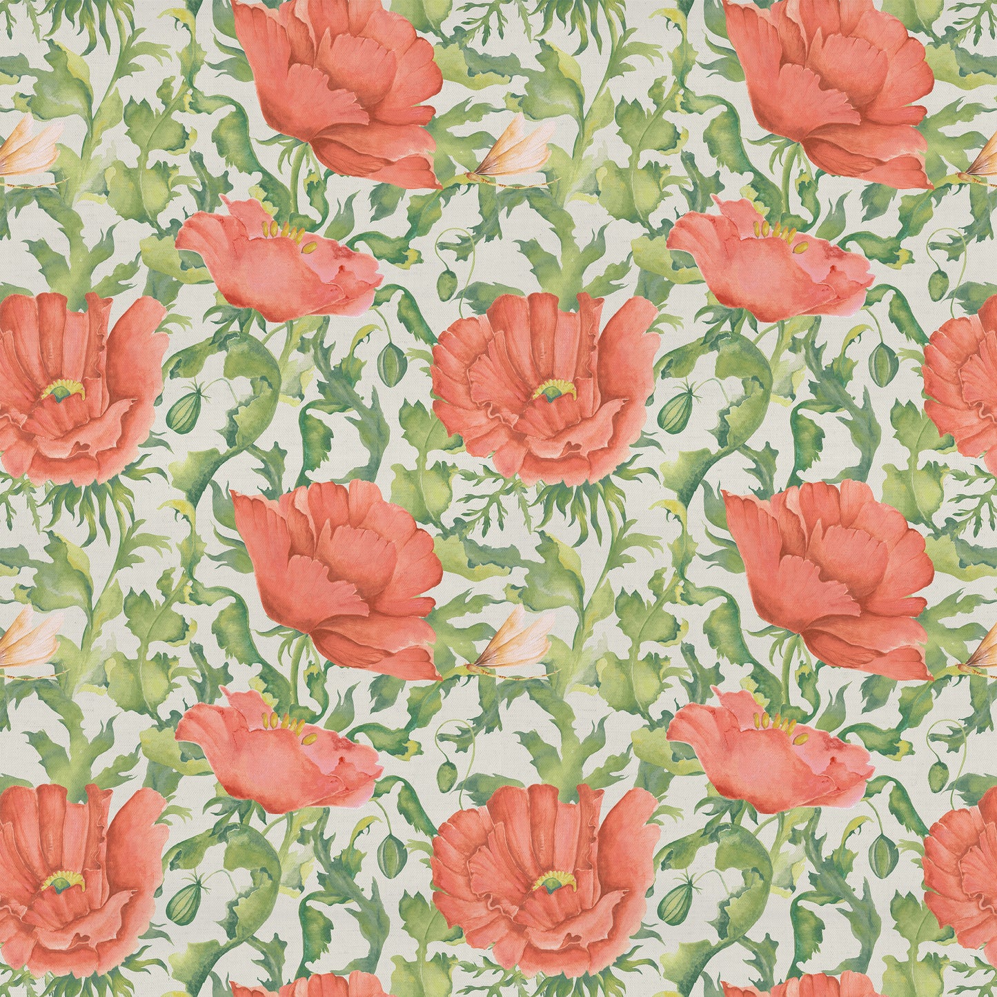 Valeria 140Cm Fabric Metre Scarlet