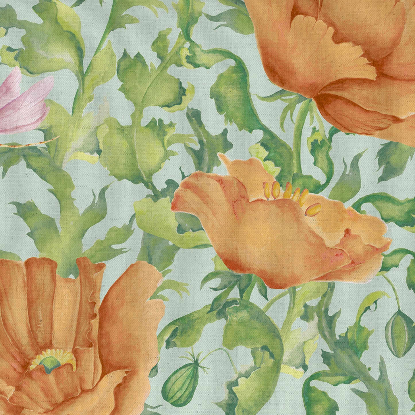 Valeria Fabric Sample - Tangerine